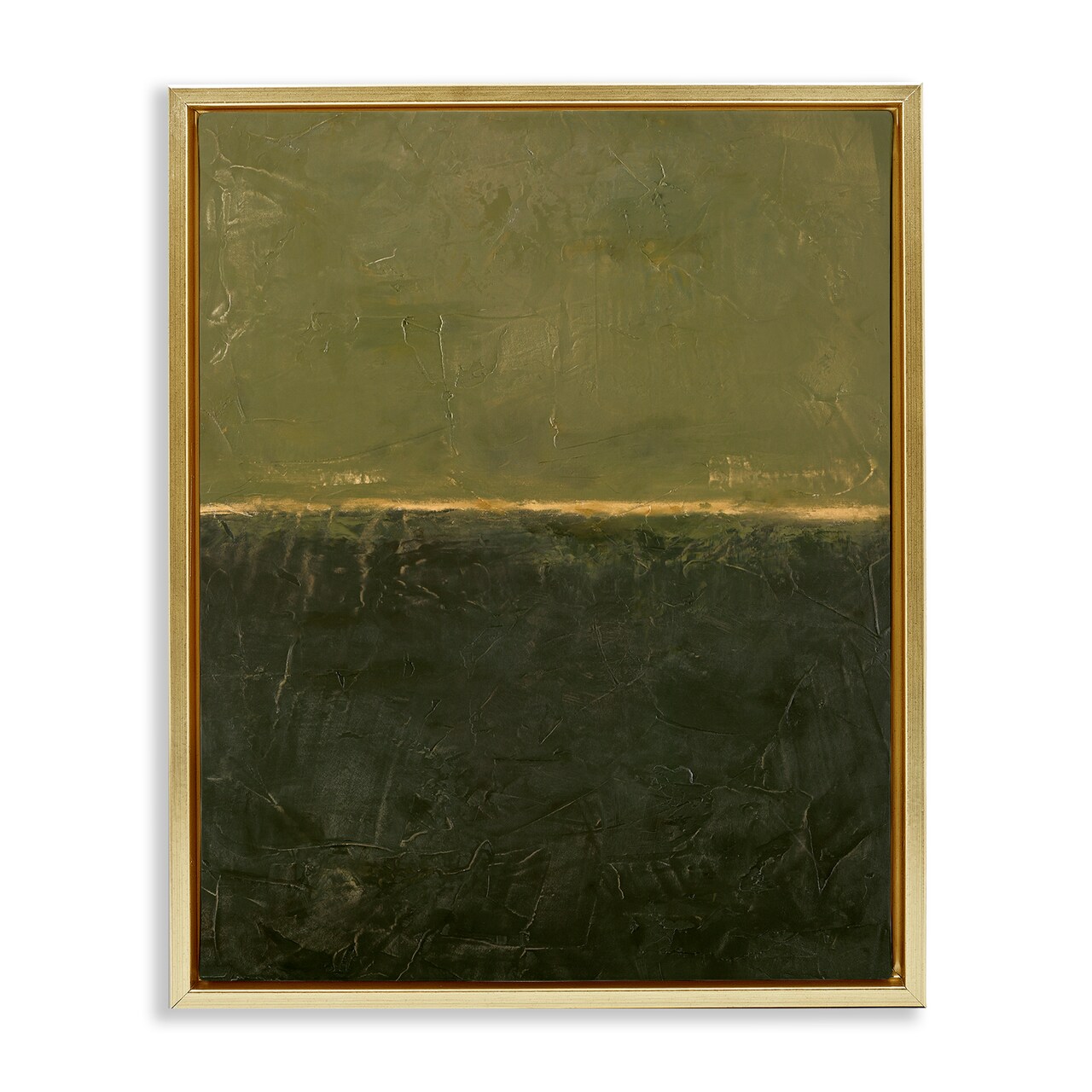 Stupell Industries Green Hued Rustic Abstract Floating Frame By Design Fabrikken